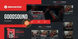 Goodsound - Podcaster Elementor Template Kit