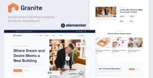 Granite - Construction & Building Company Elementor Template Kit