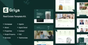 Griya - Apartment & Single Property Real Estate Elementor Template Kit