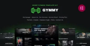 Gymmy - Fitness & Gym Elementor Template Kit