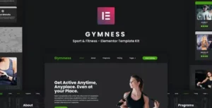 Gymness - Sport & Fitness Elementor Template Kit