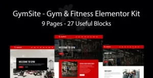 Gymsite - Gym & Fitness Elementor Template Kit