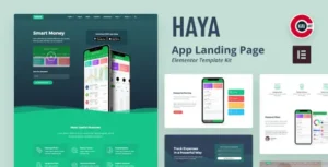 Haya - App Startup Elementor Template Kit