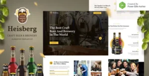 Heisberg - Craft Beer & Brewery Elementor Template Kit