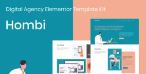 Hombi - Digital Agency Elementor Template Kit