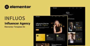 Influos - Influencer Agency Elementor Template Kit