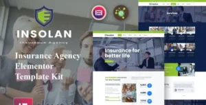 Insolan - Insurance Agency Elementor Template Kit