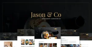 Jason & Co - Restaurant & Cafe Elementor Template Kit