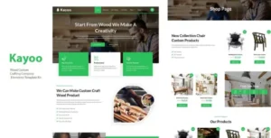 Kayoo - Wood Company Woocommerce Elementor Template Kit