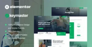 KeyMaster - Locksmith & Key Maker Service Elementor Template Kit