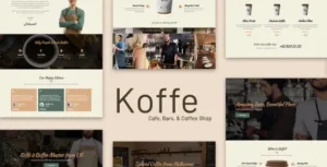 Koffe - Cafe & Coffee Shop Template Kit