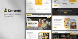 Koncrete - Construction & Building Elementor Template Kit