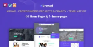 Krowd - Crowdfunding Projects & Charity Template Kit