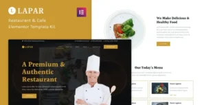 Lapar - Restaurant & Cafe Elementor Template Kit