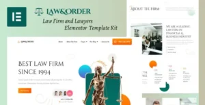 Law & Order - Law Firm and Lawyers Elementor Template Kit