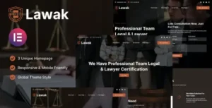 Lawak - Legal & Lawyer Services Elementor Template Kit