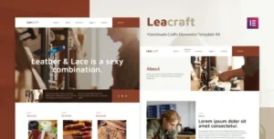 Leacraft – Handmade Crafts Elementor Template Kit