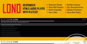 Lono - Responsive HTML5 Audio Player With Playlist