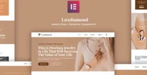 Luxdiamond - Jewelry Shop Elementor Template Kit