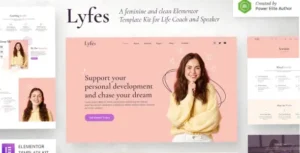 Lyfes – Feminine Life Coach & Speaker Elementor Template Kit