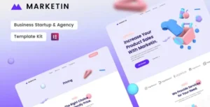 Marketin - Business Startup & Agency Elementor Template Kit