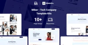 Miber - Tech Company Elementor Template Kit