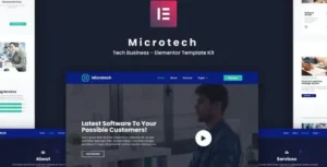 Microtech - Tech Business Elementor Template Kit