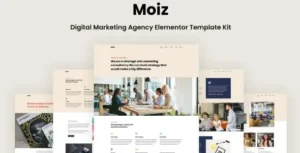 Moiz - Digital Marketing Agency Elementor Template Kit