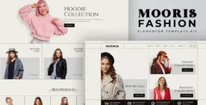 Mooris - WooCommerce Fashion Elementor Template Kit