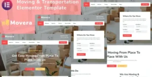 Movera - Moving Company Elementor Template Kit