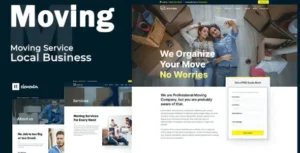 Moving Service - Local Business Elementor Template Kit