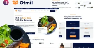 Otmil - Diet & Clean Food Catering Services Elementor Template Kit