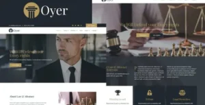 Oyer - Lawyer & Attorney Elementor Template Kit