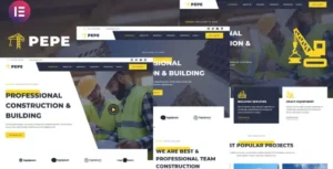 Pepe - Building & Construction Business Services Elementor Template Kit