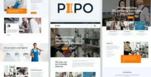 Pipo - Plumber Services Elementor Template Kit