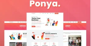 Ponya - Social Media Agency Template Kit