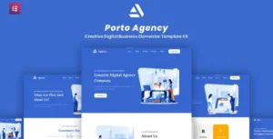 Porto Agency - Creative Digital Business Elementor Template Kit