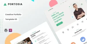 Portosia Creative Portfolio Template Kit