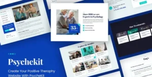 PsycheKit - Psychologist & Hypnotherapy Elementor Template Kit