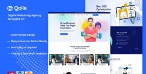 Qolle - Digital Marketing Agency Elementor Template Kit