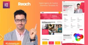 Reach - Digital Agency & Creative Elementor Template Kit