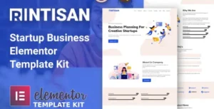 Rintisan - Startup Business Elementor Template Kit