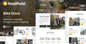 RoadPedal - Bicycle Store Elementor Template Kit