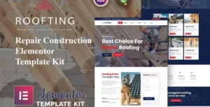 Roofting - Repair Construction Elementor Template Kit