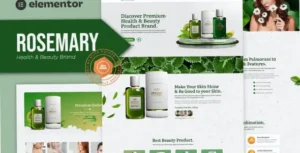 Rosemary - Health & Beauty Brand Elementor Template Kit