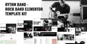 Rythm - Rock Band Elementor Template Kit