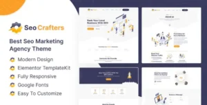 SEOCrafters - Marketing Agency Elementor Template Kit