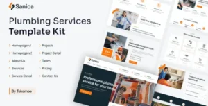 Sanica Plumbing Services Elementor Template Kit