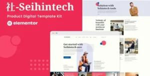 Seihintech - Digital Product Elementor Template Kit