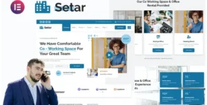 Setar - Coworking Space & Startup Office Elementor Template Kit